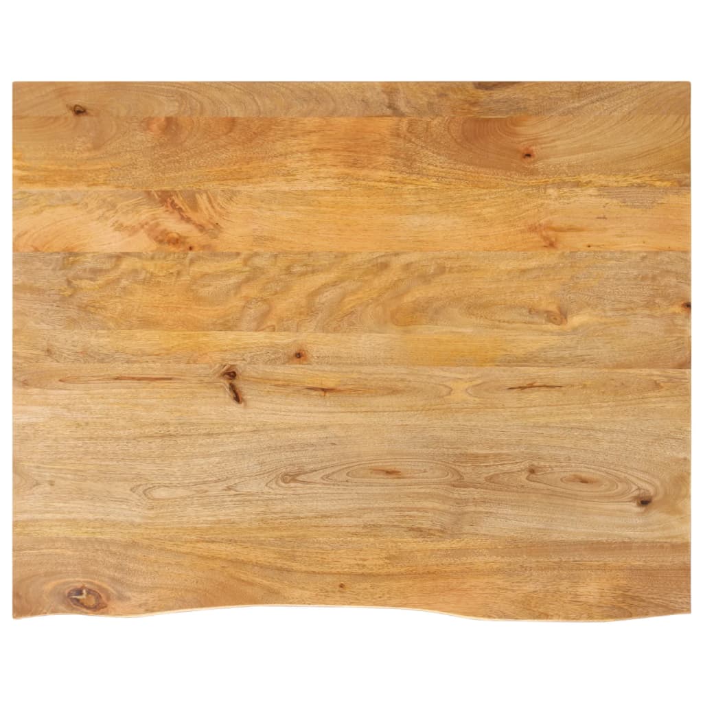 Tablero De Mesa Borde Madera Maciza Mango 100X30X2,5 Cm
