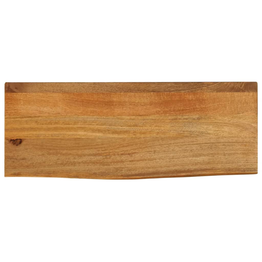 Tablero De Mesa Borde Madera Maciza Mango 100X30X2,5 Cm