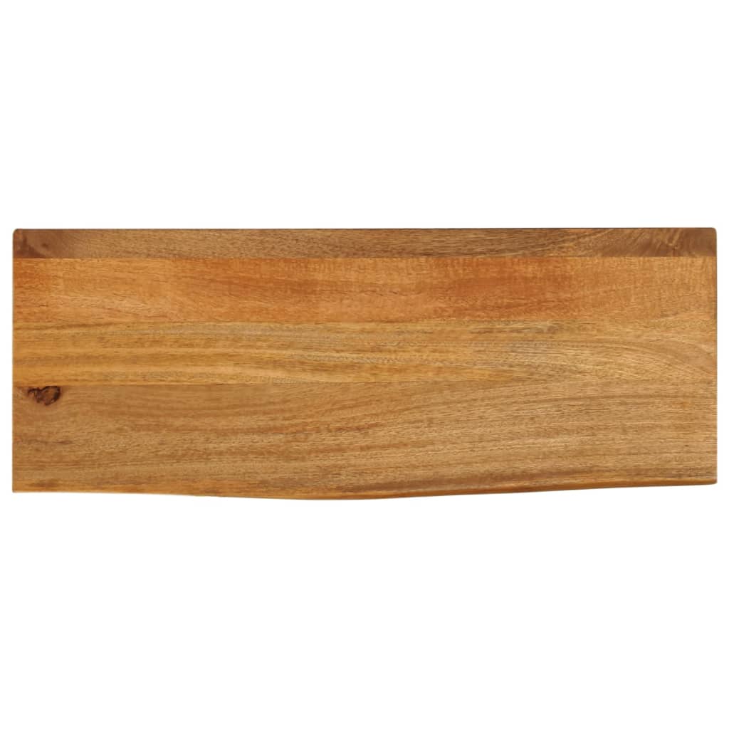 Tablero De Mesa Borde Madera Maciza Mango 100X30X2,5 Cm