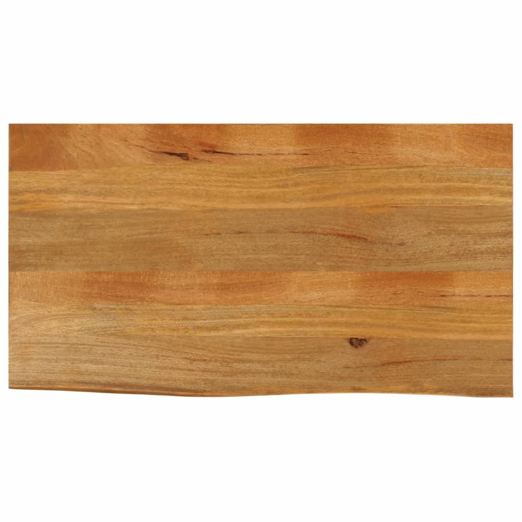Tablero De Mesa Borde Madera Maciza Mango 100X30X2,5 Cm
