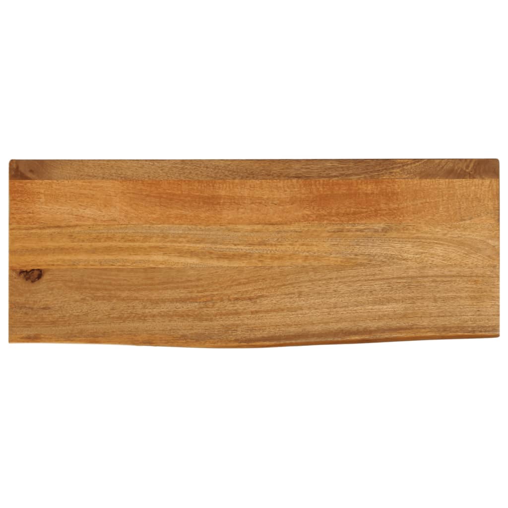 Tablero De Mesa Borde Madera Maciza Mango 100X30X2,5 Cm