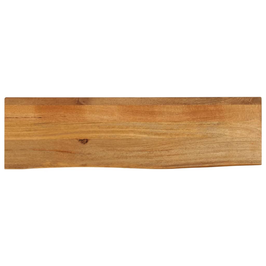 Tablero De Mesa Borde Madera Maciza Mango 100X30X2,5 Cm