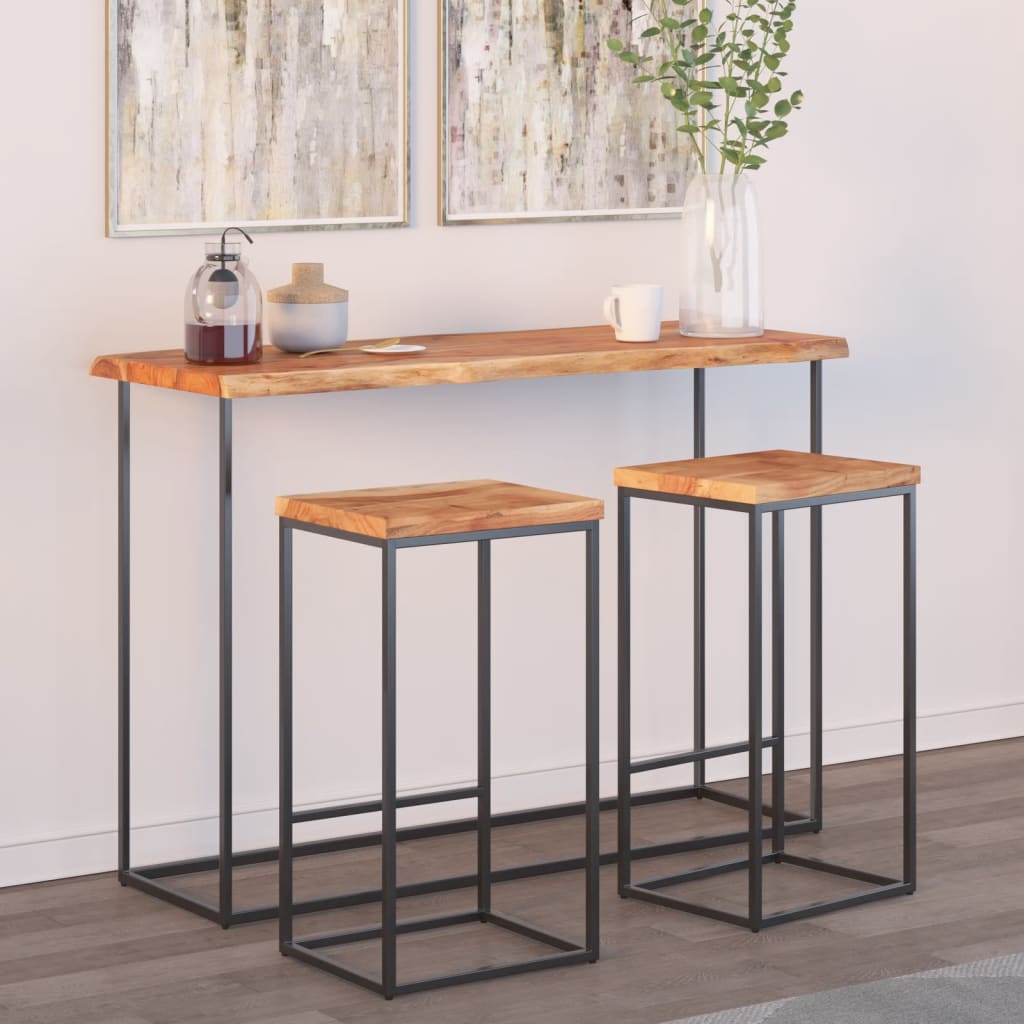 Tablero De Mesa Rectangular Borde Natural Acacia 50X40X3,8 Cm