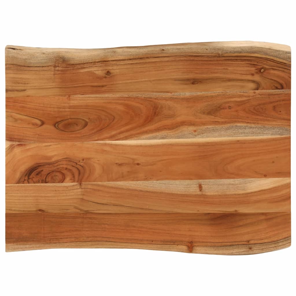 Tablero De Mesa Rectangular Borde Natural Acacia 50X40X3,8 Cm