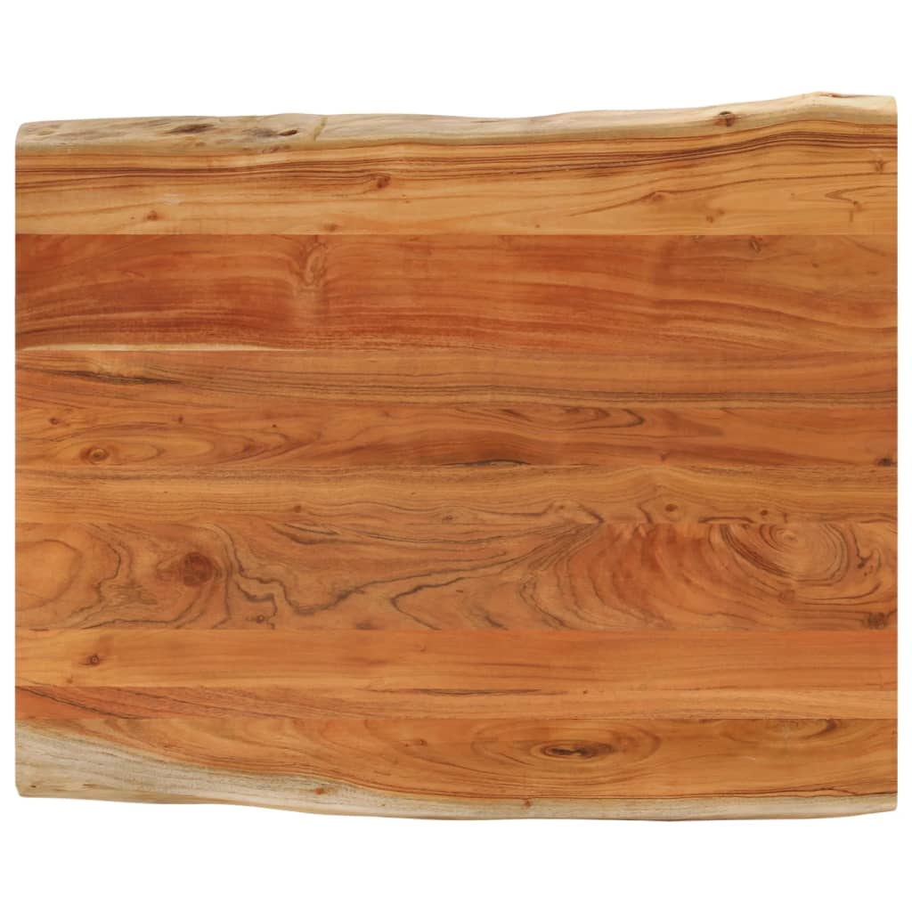 Tablero De Mesa Rectangular Borde Natural Acacia 50X40X3,8 Cm