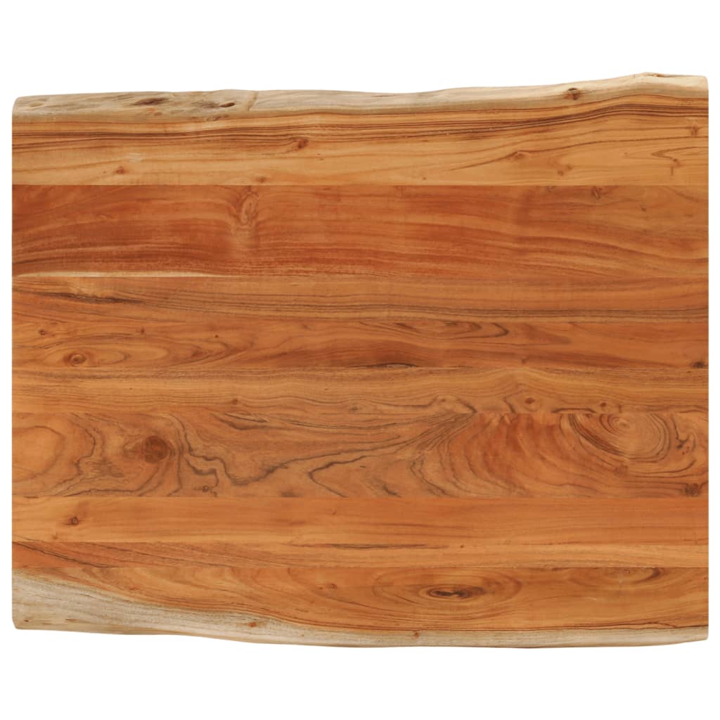 Tablero De Mesa Rectangular Borde Natural Acacia 50X40X3,8 Cm