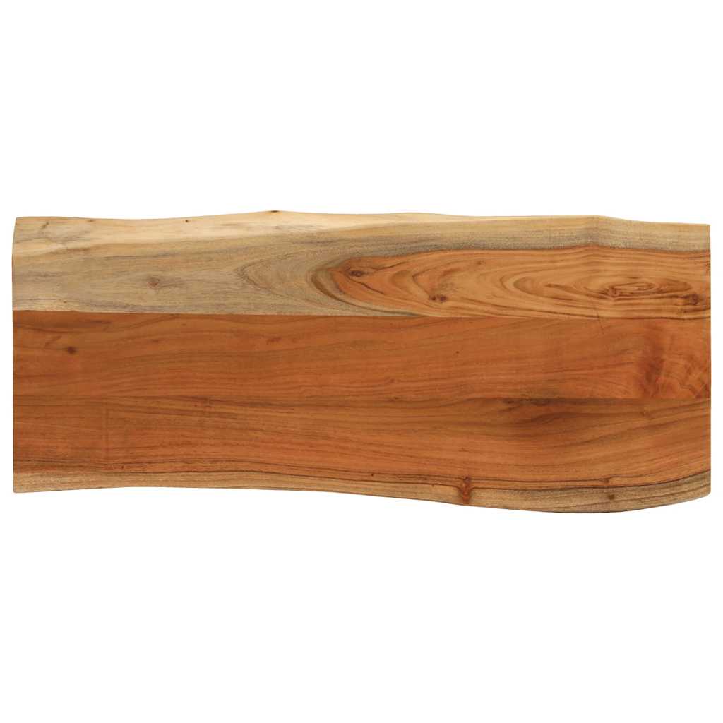 Tablero De Mesa Rectangular Borde Natural Acacia 50X40X3,8 Cm