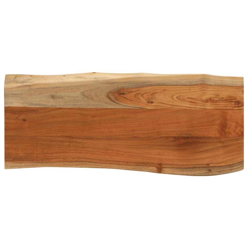 Tablero De Mesa Rectangular Borde Natural Acacia 50X40X3,8 Cm