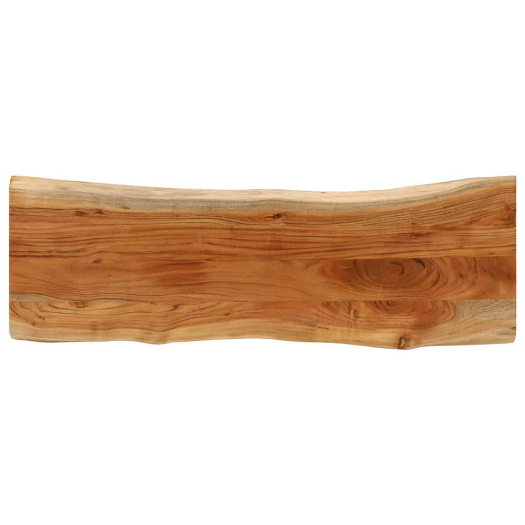 Tablero De Mesa Rectangular Borde Natural Acacia 50X40X3,8 Cm