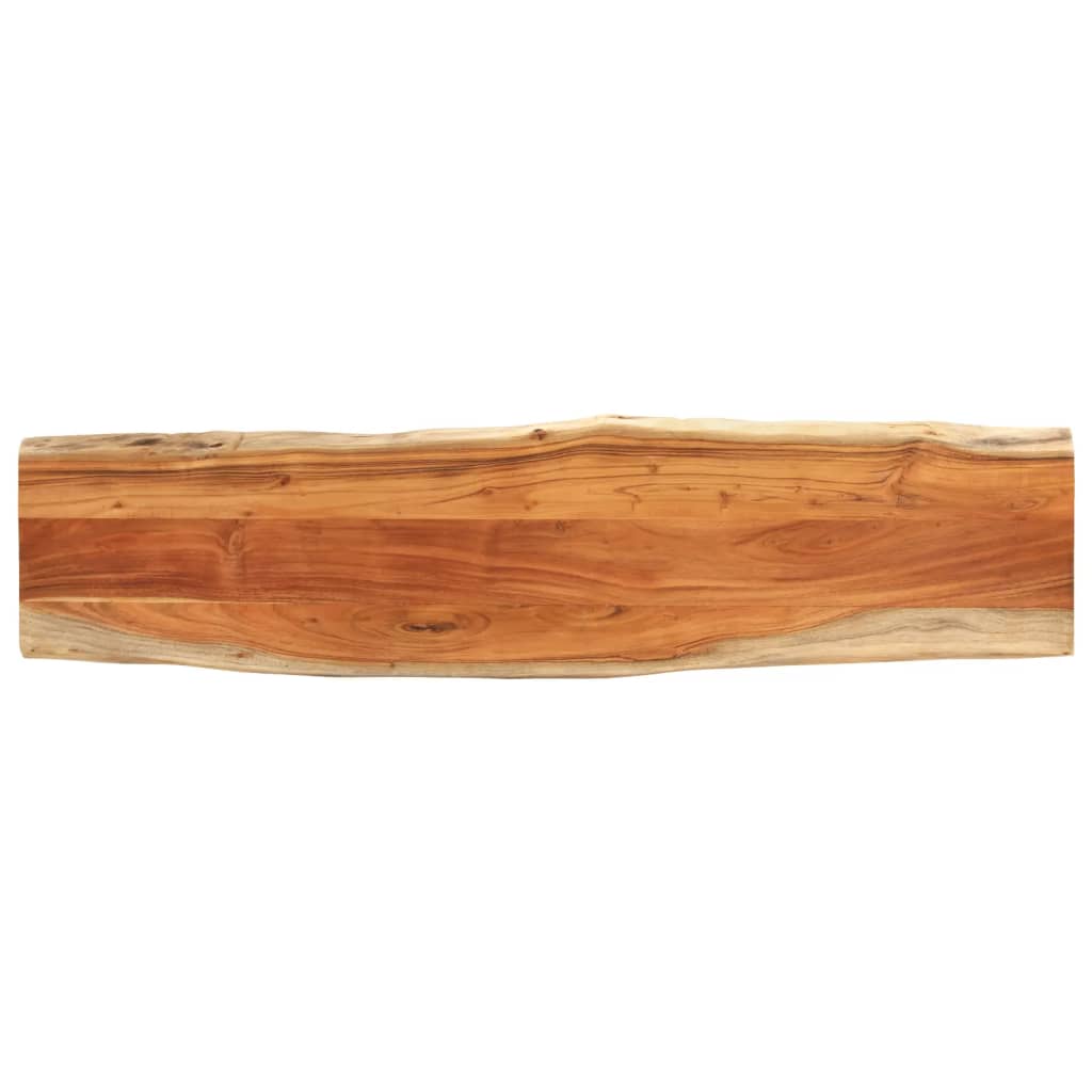 Tablero De Mesa Rectangular Borde Natural Acacia 50X40X3,8 Cm