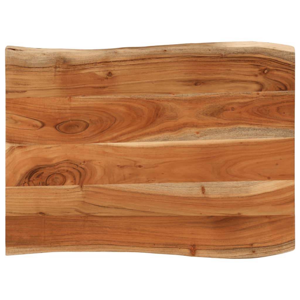 Tablero De Mesa Rectangular Borde Natural Acacia 50X40X3,8 Cm