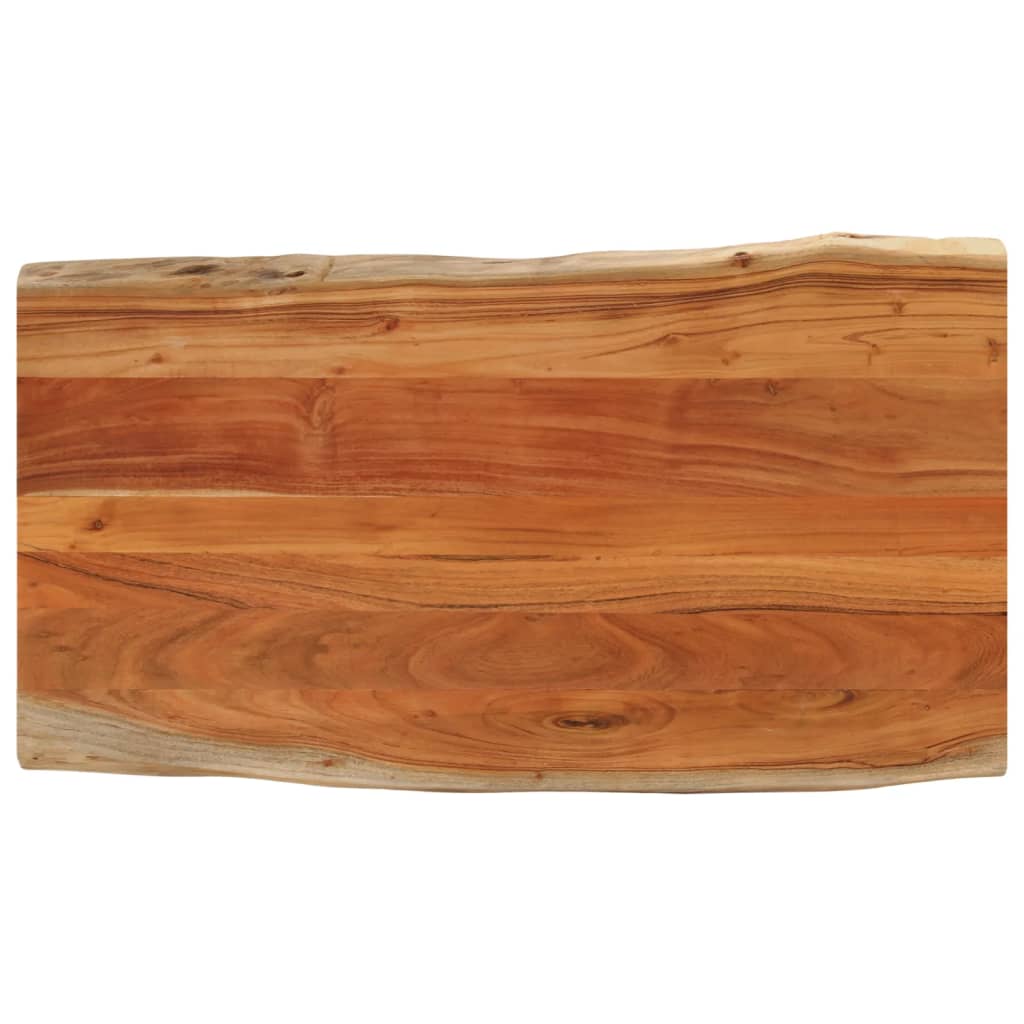 Tablero De Mesa Rectangular Borde Natural Acacia 50X40X3,8 Cm