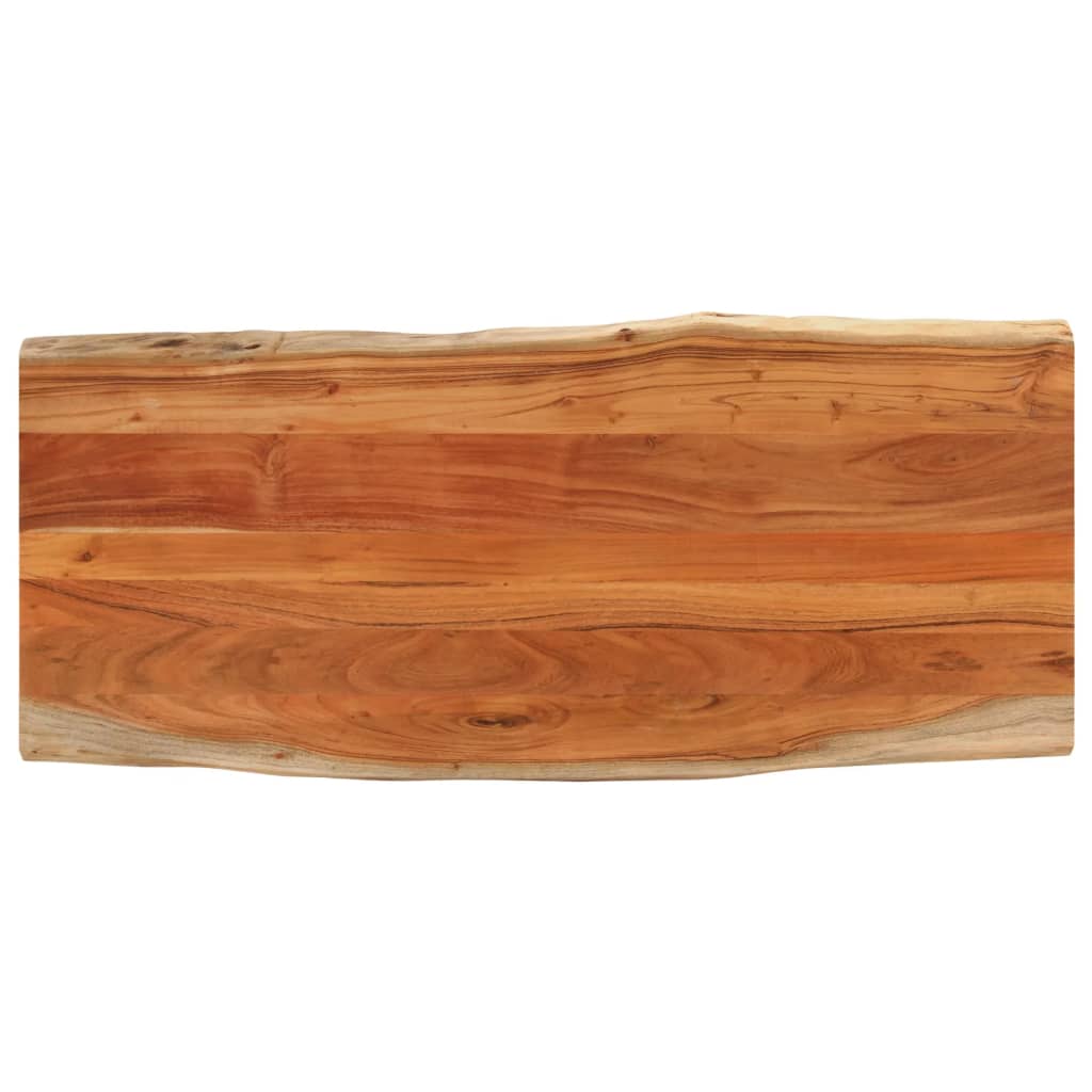 Tablero De Mesa Rectangular Borde Natural Acacia 50X40X3,8 Cm
