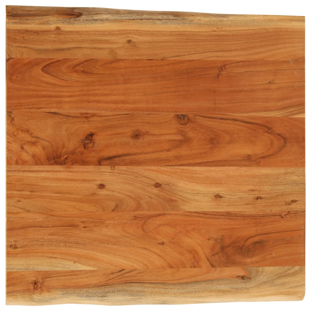 Tablero De Mesa Rectangular Borde Natural Acacia 50X40X3,8 Cm