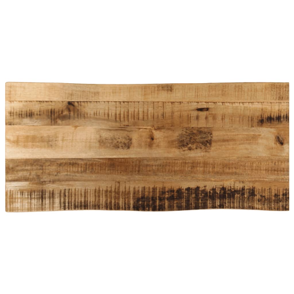 Tablero De Mesa Rectangular Borde Natural Acacia 50X40X3,8 Cm