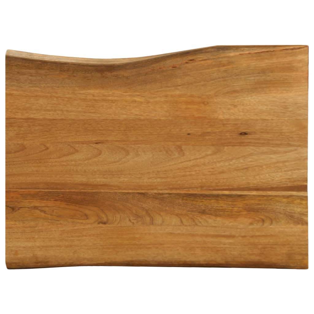 Tablero De Mesa Rectangular Borde Natural Acacia 50X40X3,8 Cm