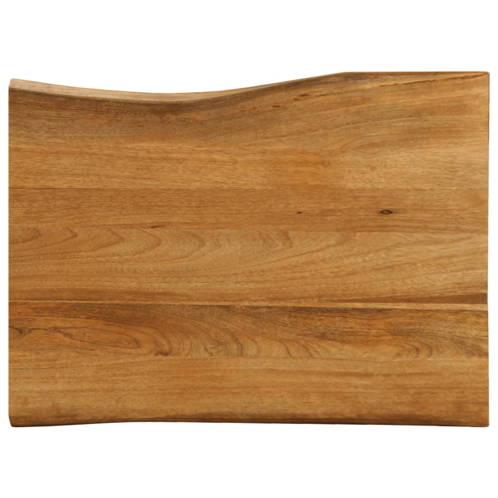 Tablero De Mesa Rectangular Borde Natural Acacia 50X40X3,8 Cm