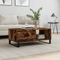 Mesa De Centro Madera De Ingeniería Envejecida 90X50X36,5 Cm