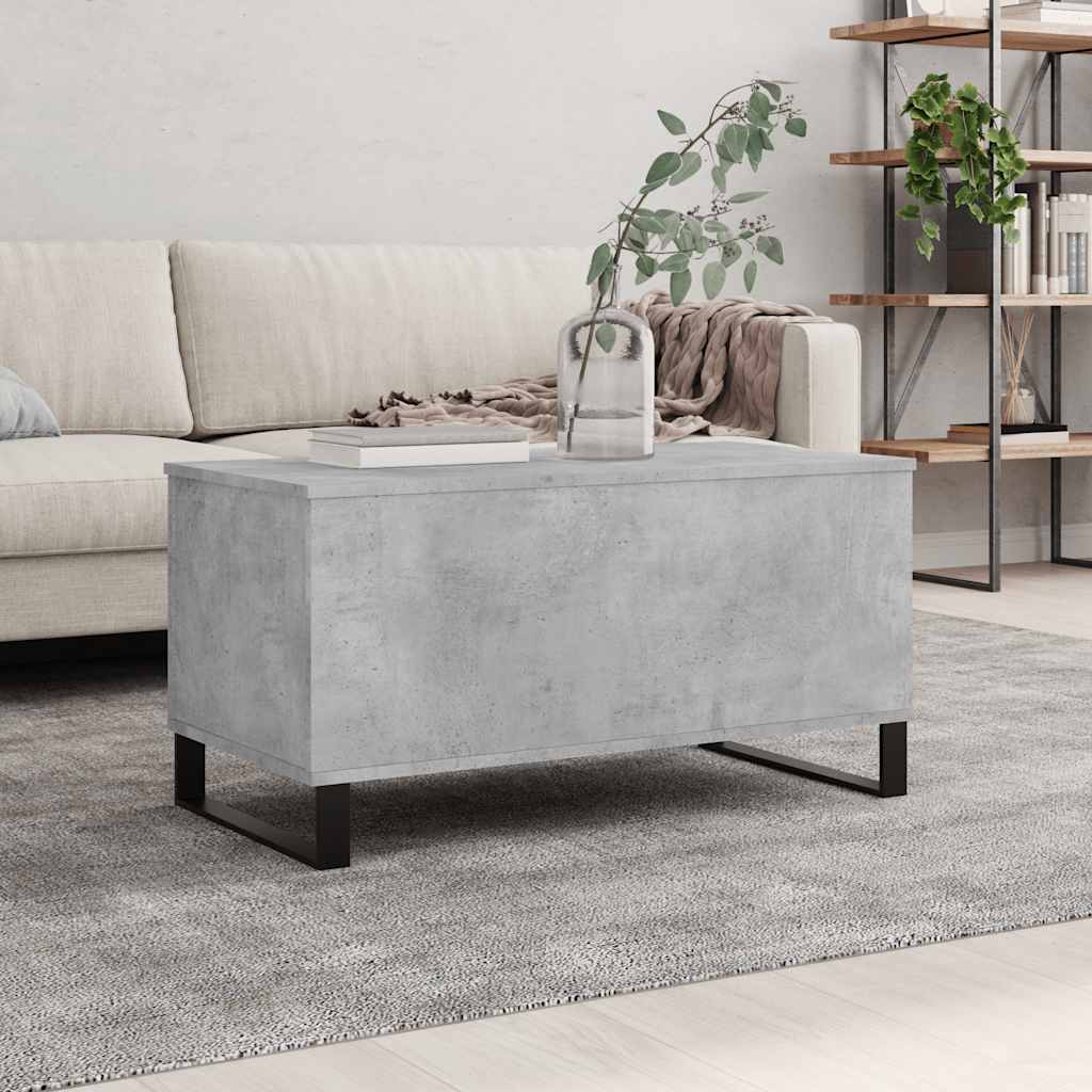 Mesa De Centro Madera De Ingeniería 90X44,5X45 Cm