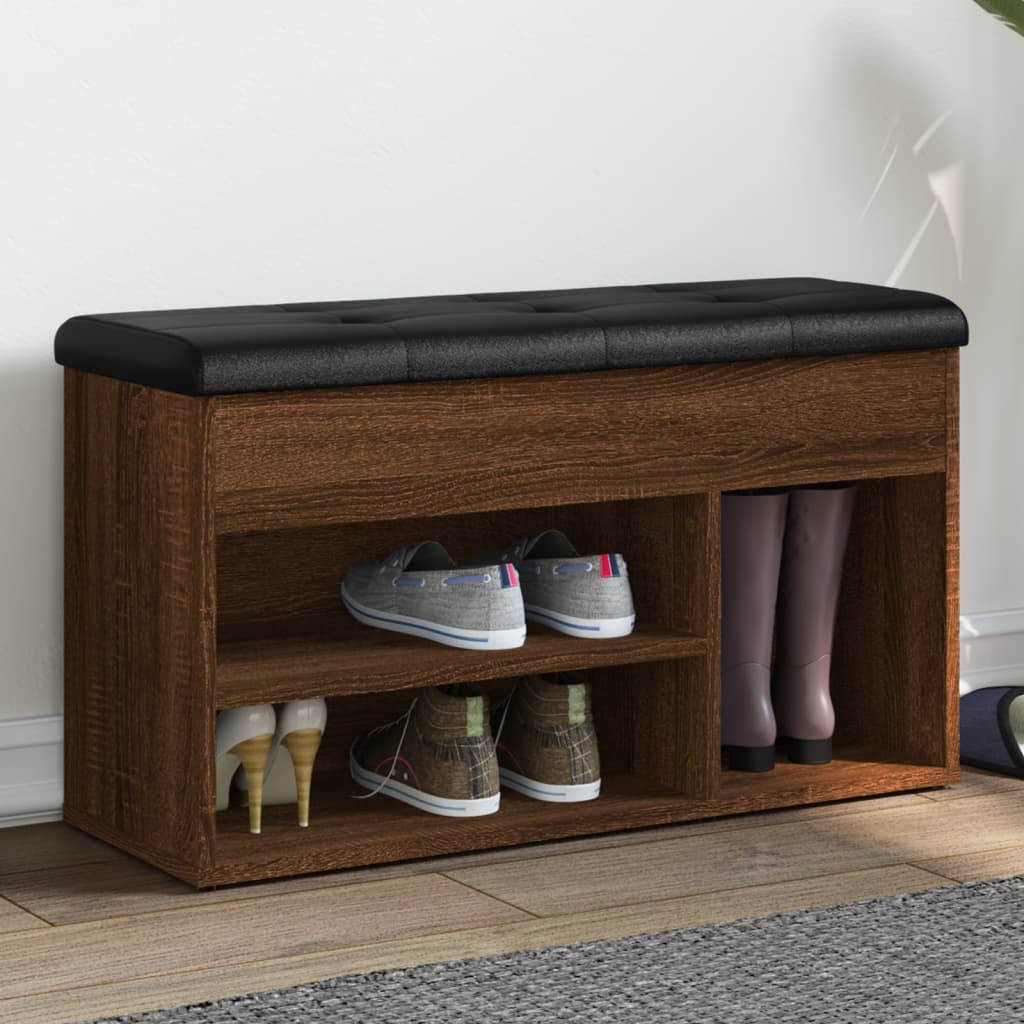 Zapatero Madera De Ingeniería Madera Vieja 82X32X45,5 Cm