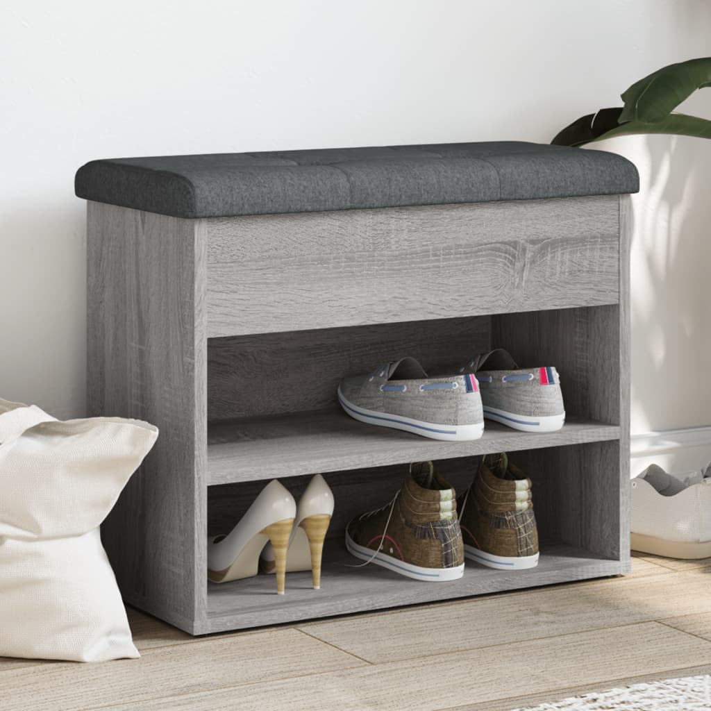 Zapatero Madera De Ingeniería Madera Vieja 62X32X50 Cm