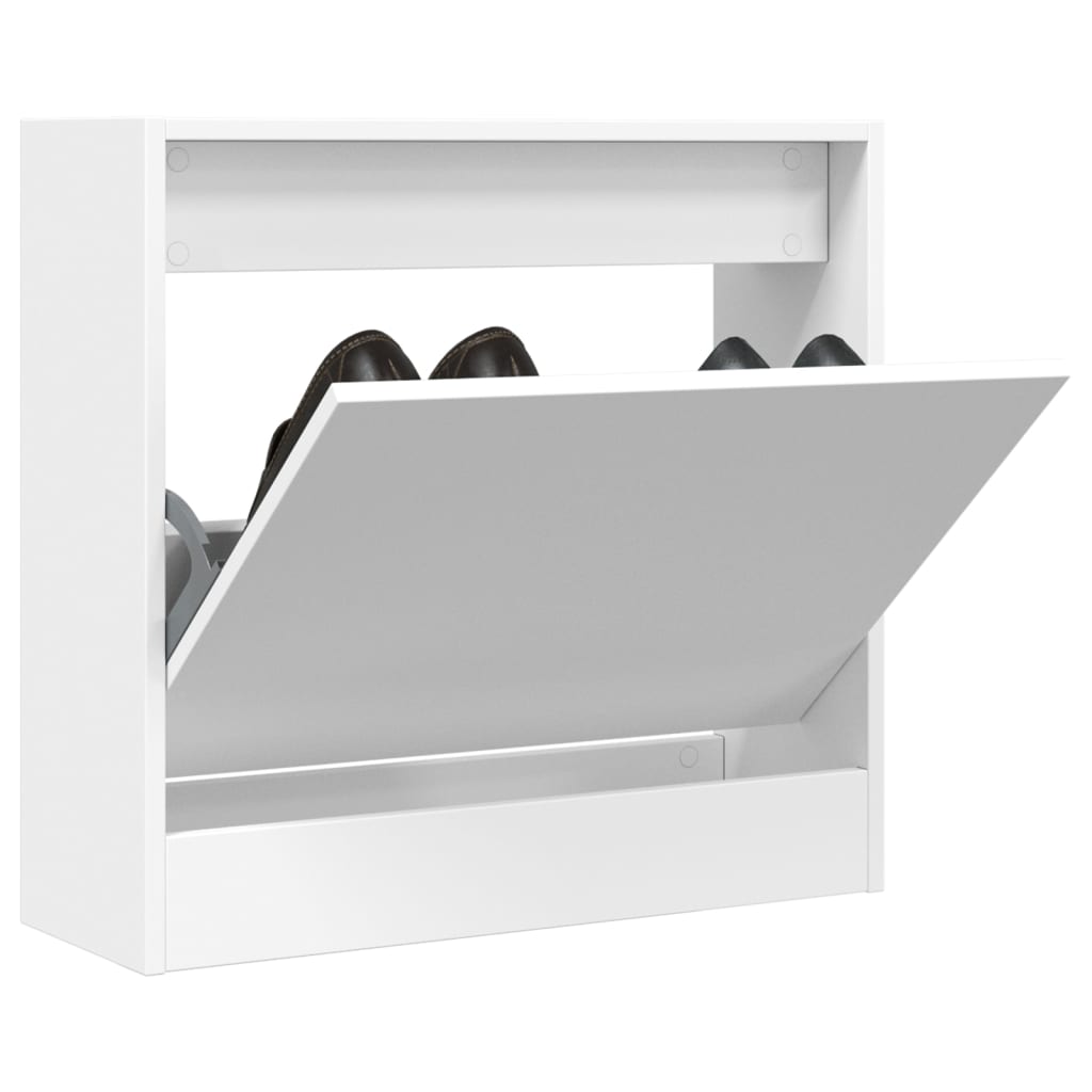 Zapatero Con 4 Cajones Abatibles 80X21X163,5 Cm