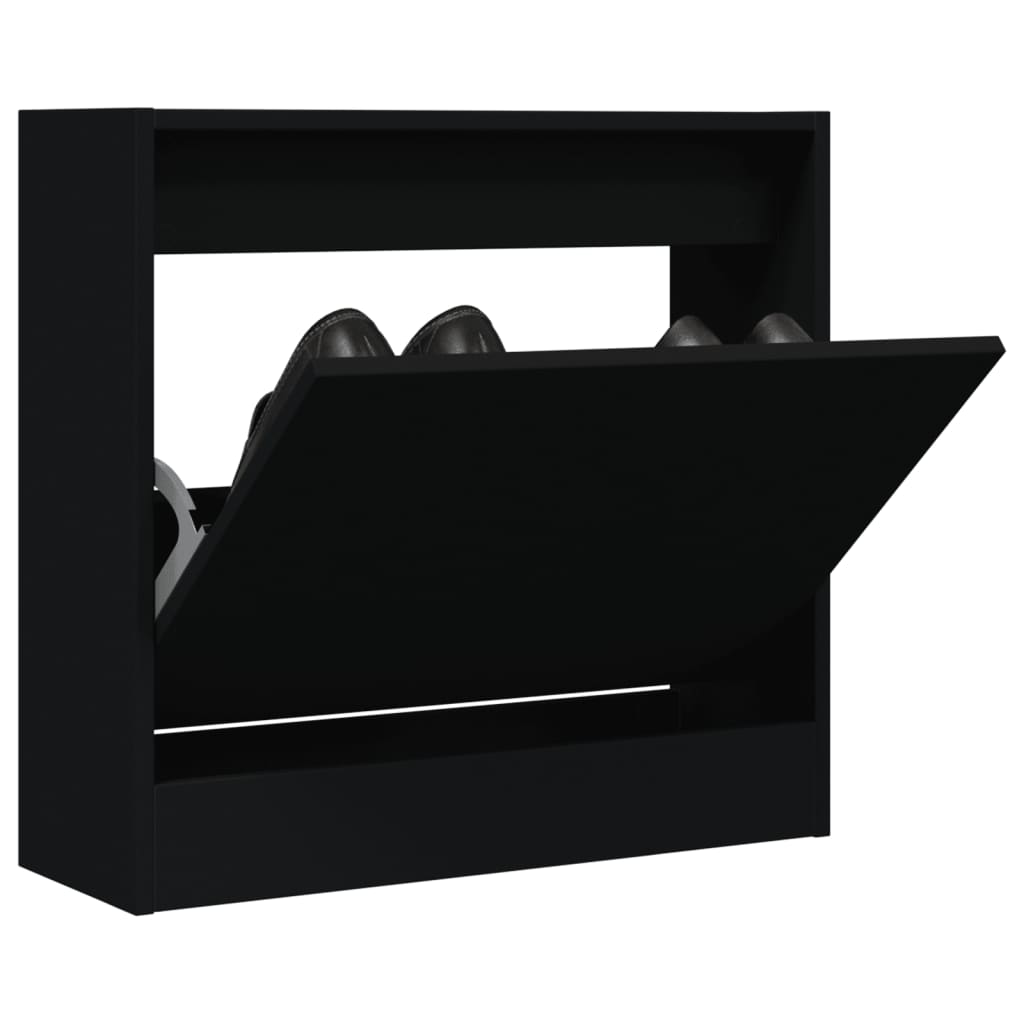 Zapatero Con 4 Cajones Abatibles 80X21X163,5 Cm