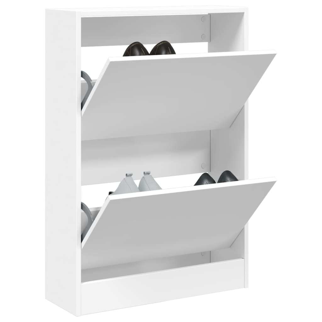 Zapatero Con 4 Cajones Abatibles 80X21X163,5 Cm