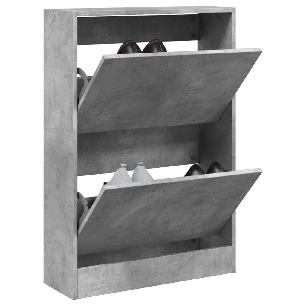 Zapatero Con 4 Cajones Abatibles 80X21X163,5 Cm