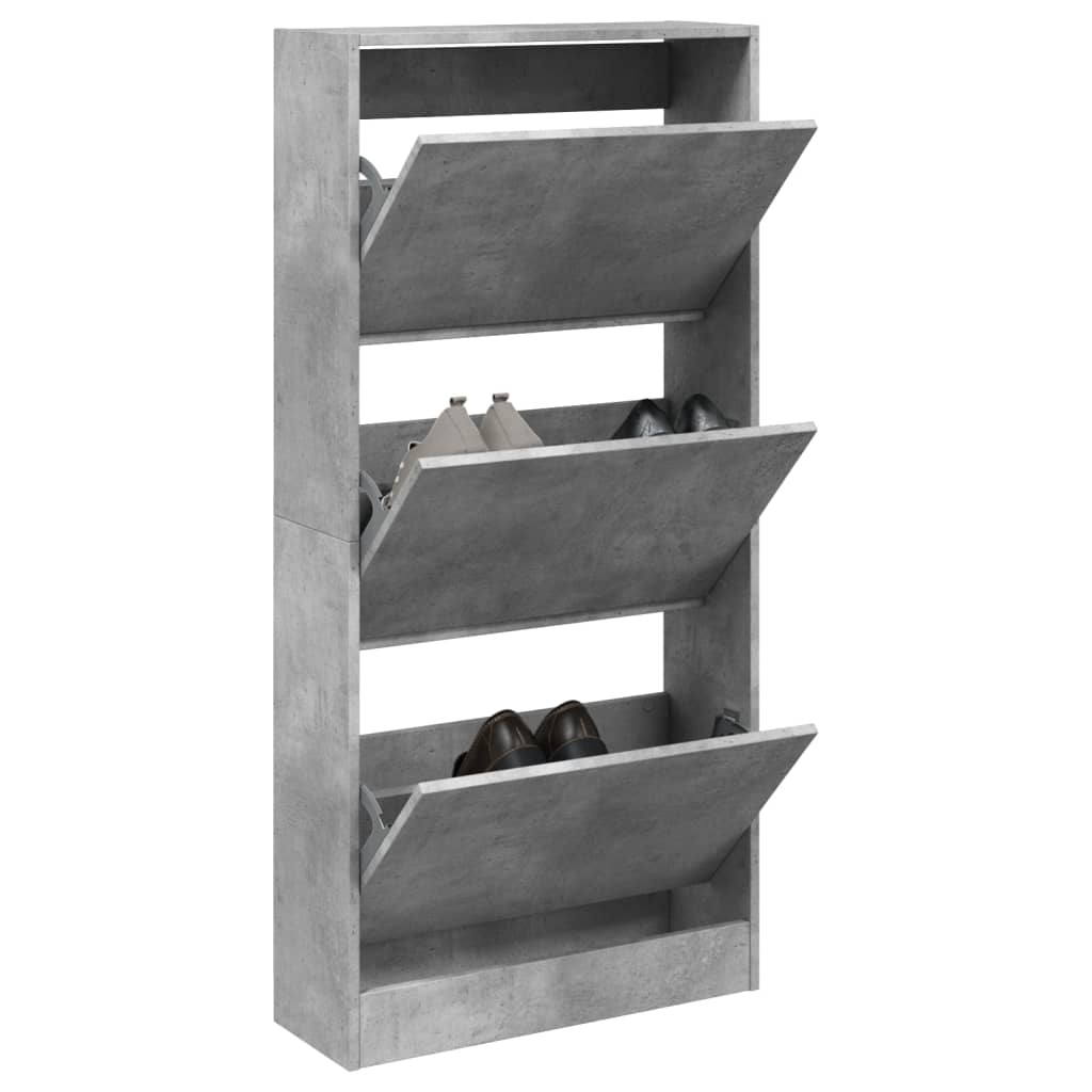 Zapatero Con 4 Cajones Abatibles 80X21X163,5 Cm