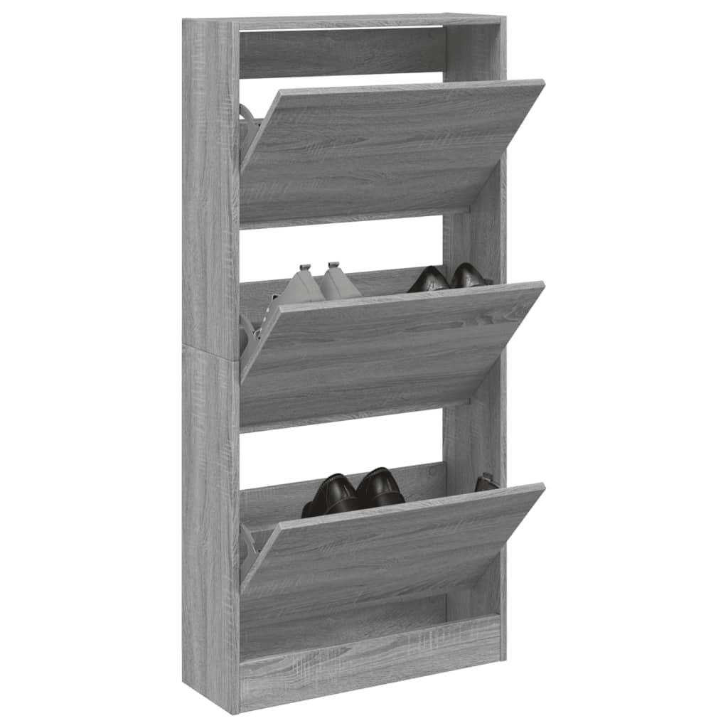 Zapatero Con 4 Cajones Abatibles 80X21X163,5 Cm