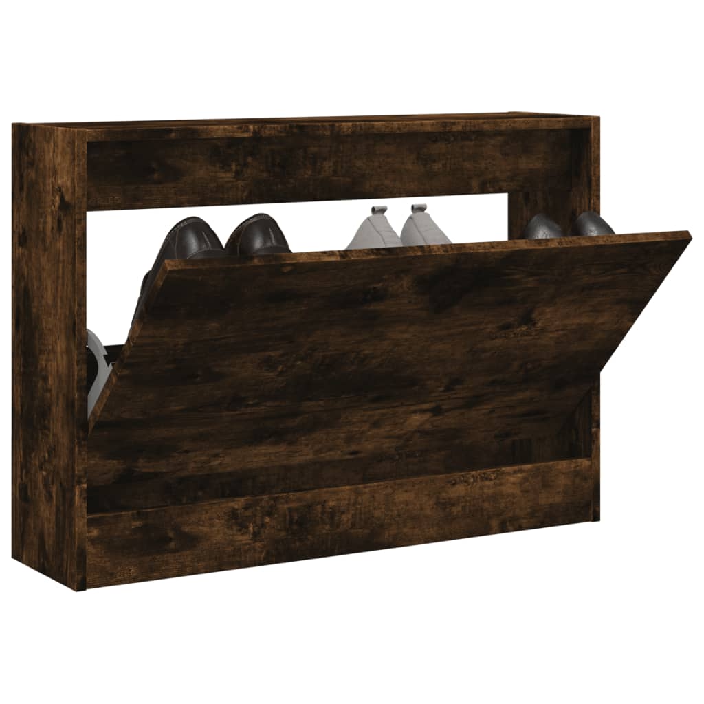 Zapatero Con 4 Cajones Abatibles 80X21X163,5 Cm