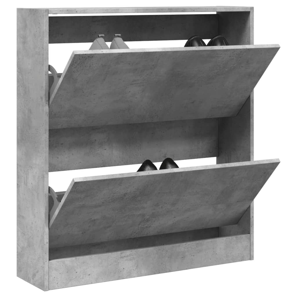 Zapatero Con 4 Cajones Abatibles 80X21X163,5 Cm