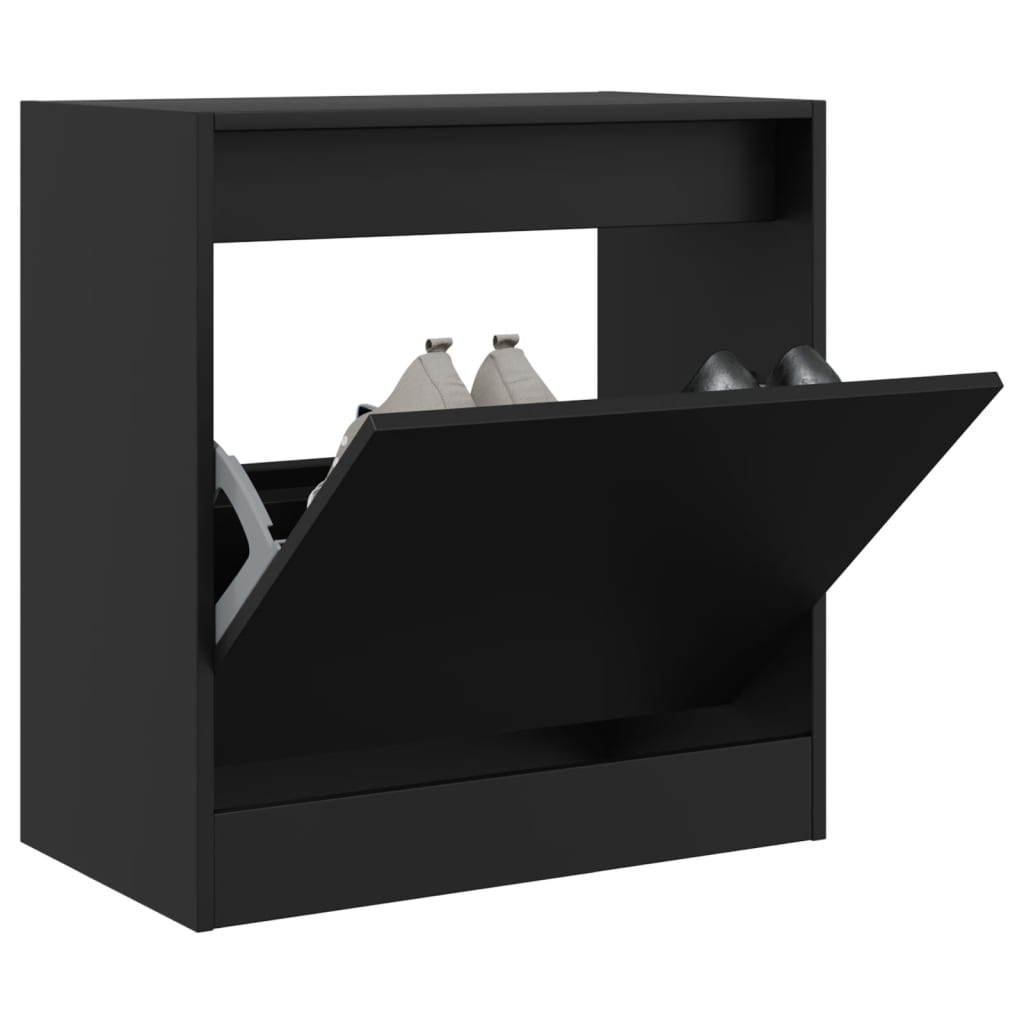 Zapatero Con 4 Cajones Abatibles 80X21X163,5 Cm