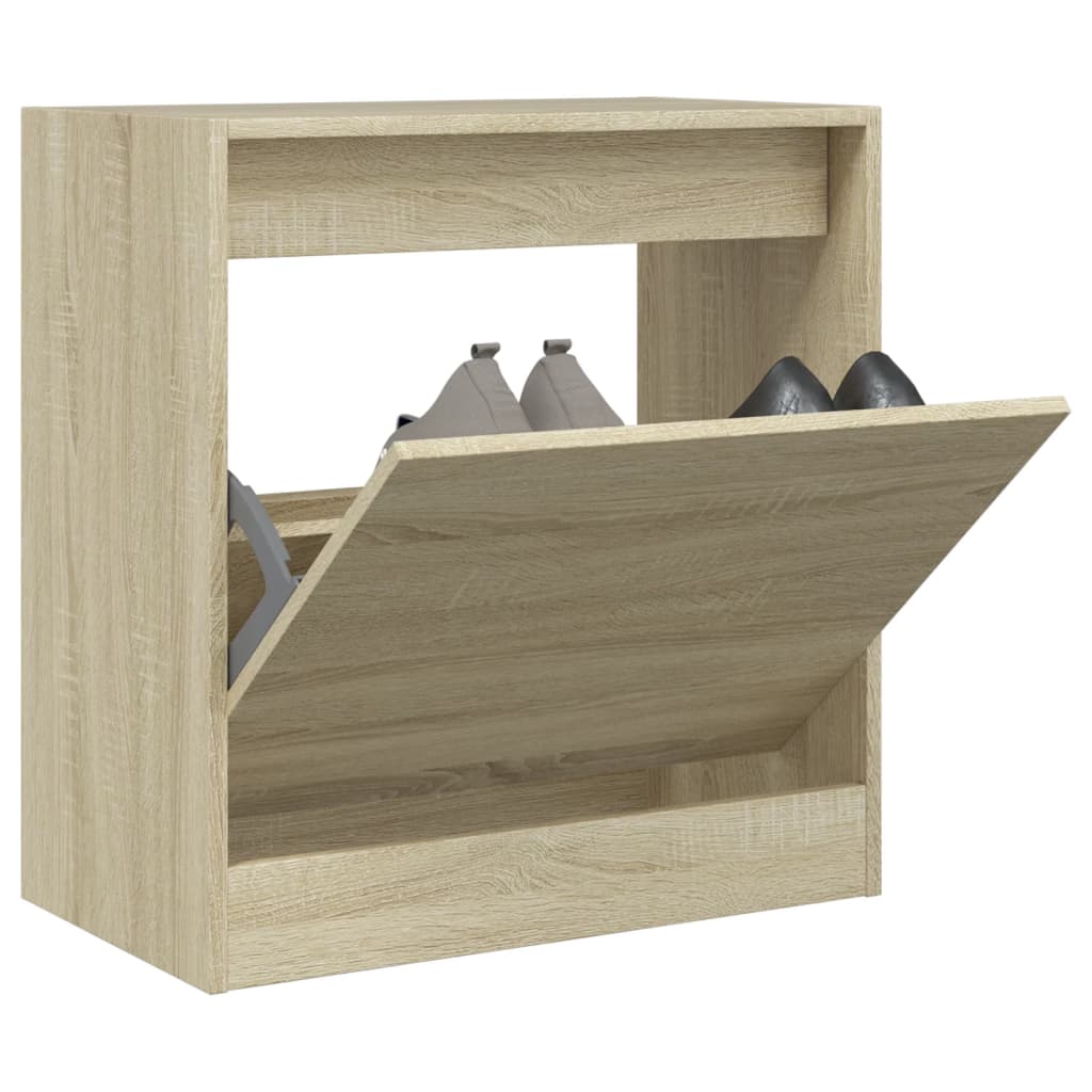 Zapatero Con 4 Cajones Abatibles 80X21X163,5 Cm