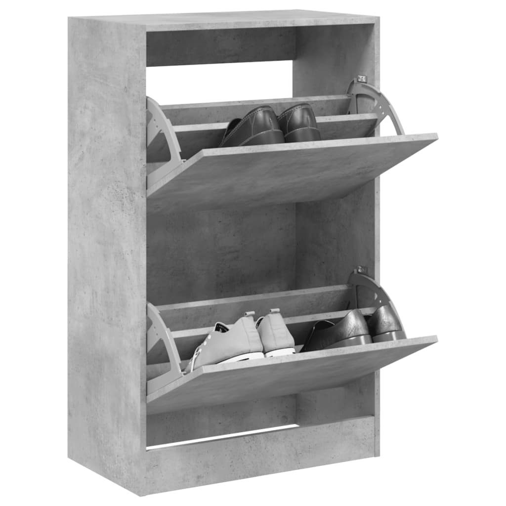 Zapatero Con 4 Cajones Abatibles 80X21X163,5 Cm