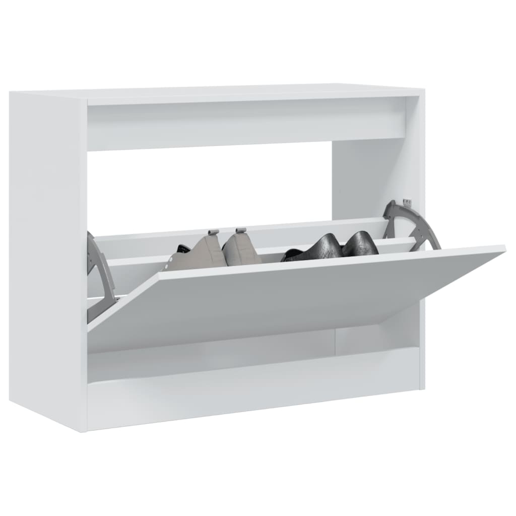 Zapatero Con 4 Cajones Abatibles 80X21X163,5 Cm