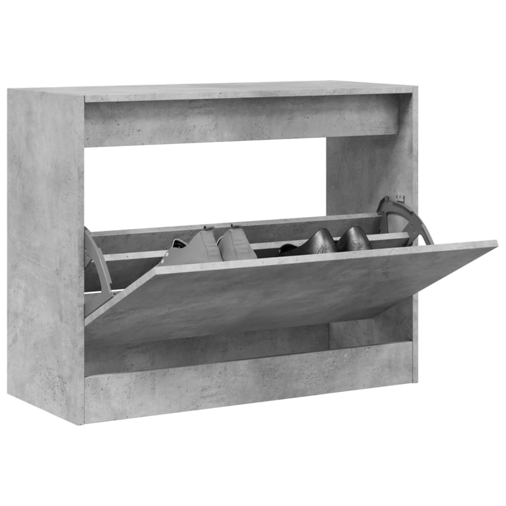 Zapatero Con 4 Cajones Abatibles 80X21X163,5 Cm