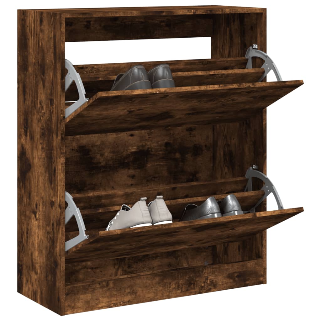 Zapatero Con 4 Cajones Abatibles 80X21X163,5 Cm