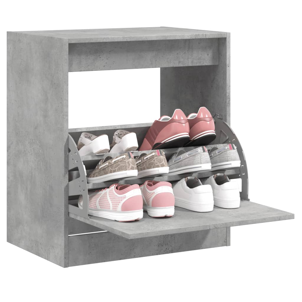 Zapatero Con 4 Cajones Abatibles 80X21X163,5 Cm