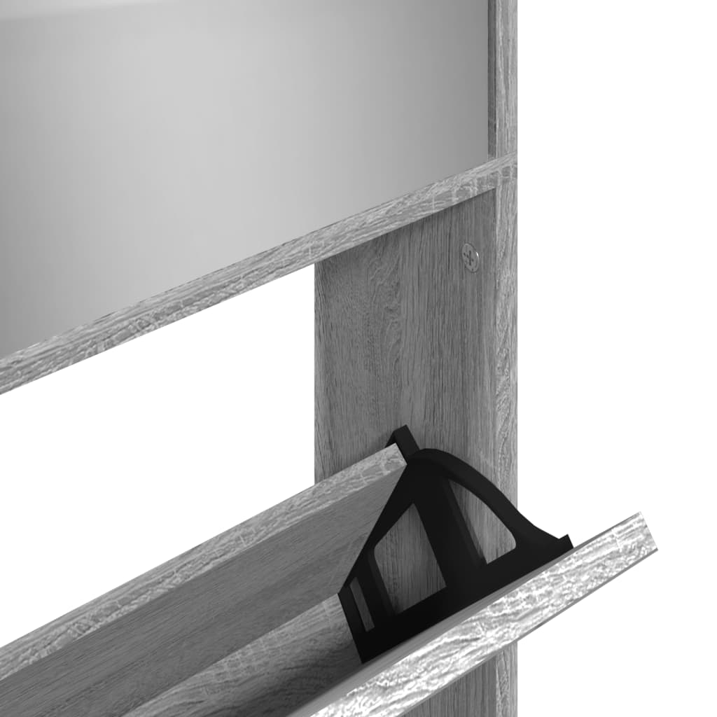 Zapatero Con Espejo 4 Niveles 63X17X134 Cm