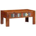 Mesa De Centro De Madera Maciza De Acacia 90X50X40 Cm