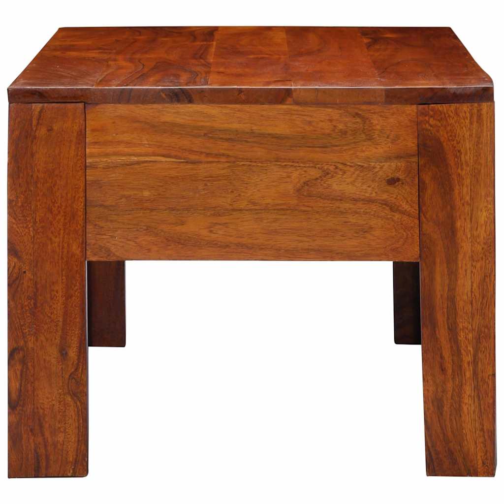 Mesa De Centro De Madera Maciza De Acacia 90X50X40 Cm