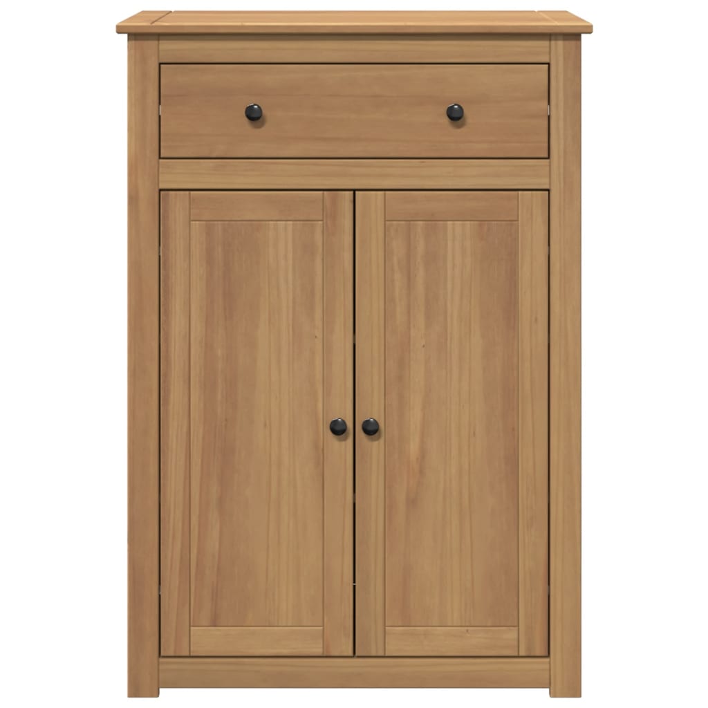 Mueble Zapatero Panama Madera Maciza De Pino 80X40X114 Cm