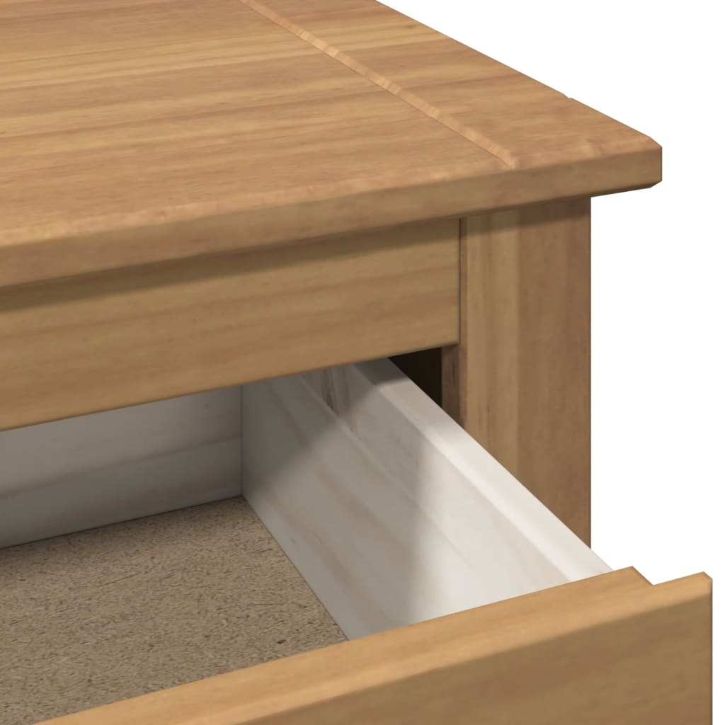 Mueble Zapatero Panama Madera Maciza De Pino 80X40X114 Cm