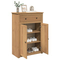 Mueble Zapatero Panama Madera Maciza De Pino 80X40X114 Cm