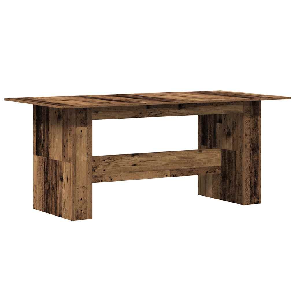 Mesa De Comedor De Aglomerado Madera Envejecida 180X90X76 Cm