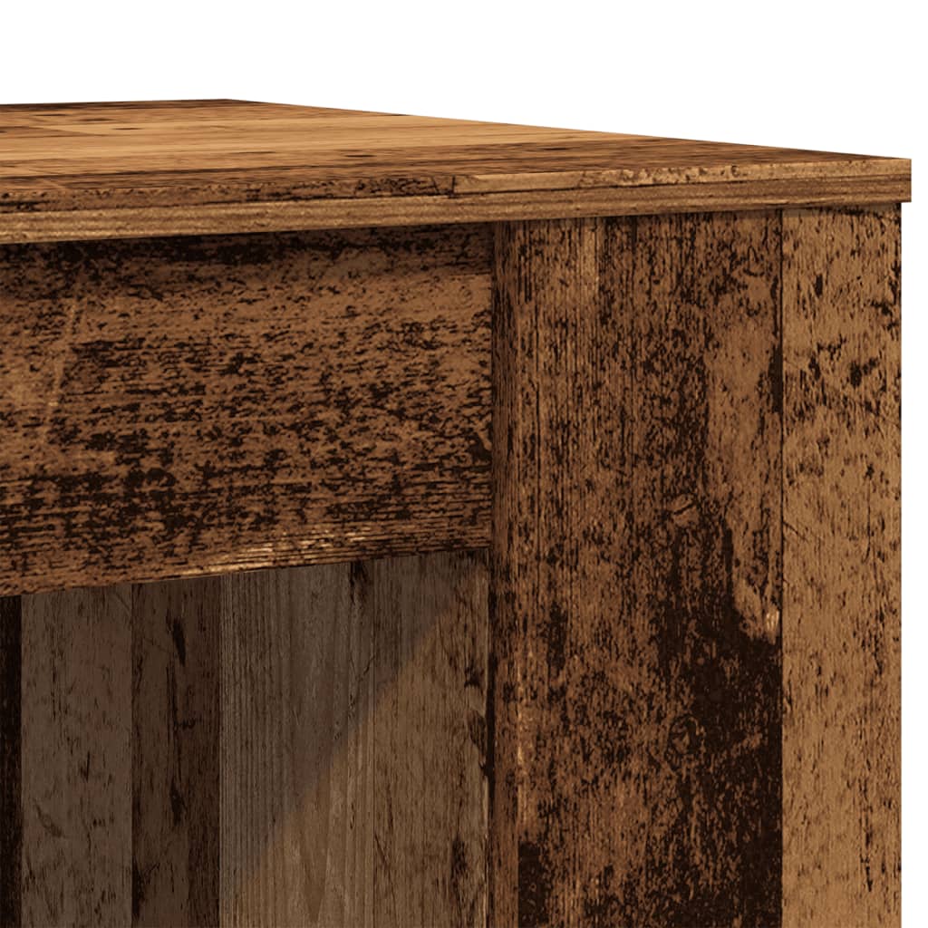 Mesa De Centro Madera Ingeniería Madera Envejecida 102X55X42 Cm