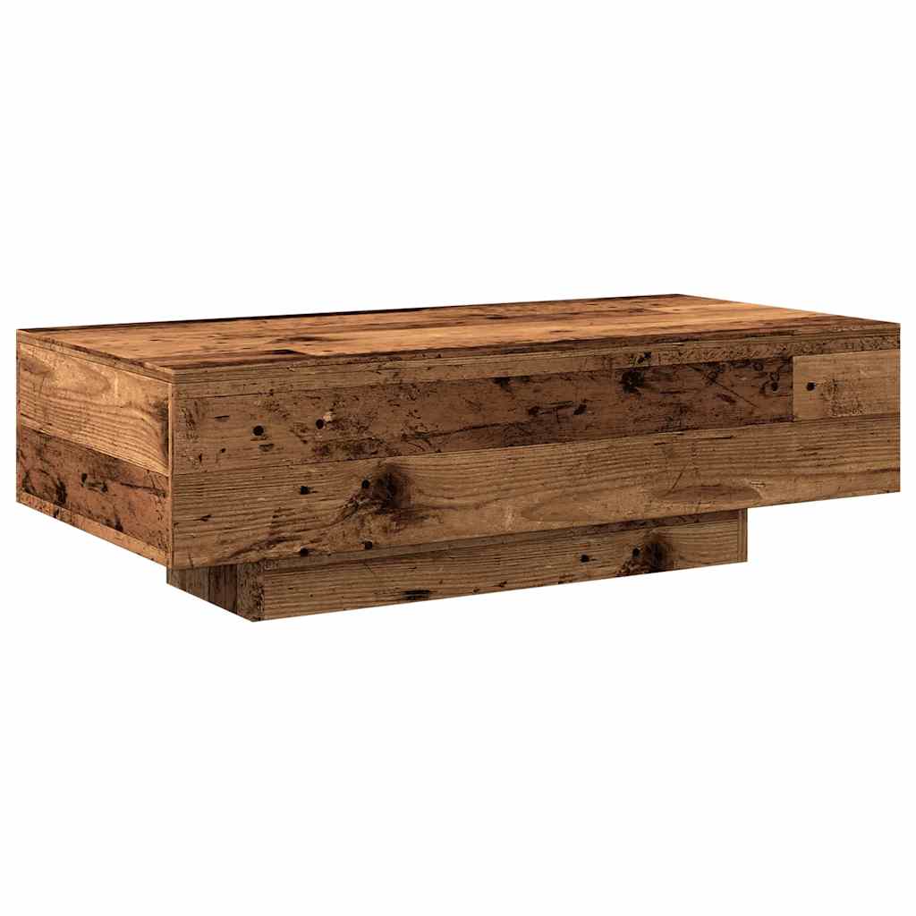Mesa De Centro Madera De Ingeniería Envejecida 100X49,5X31 Cm