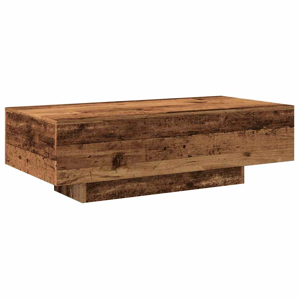Mesa De Centro Madera De Ingeniería Envejecida 100X49,5X31 Cm